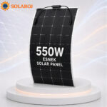Solaroj 550W Esnek (Flexible) Monokristal Güneş Paneli (Yeni Nesil ETFE)